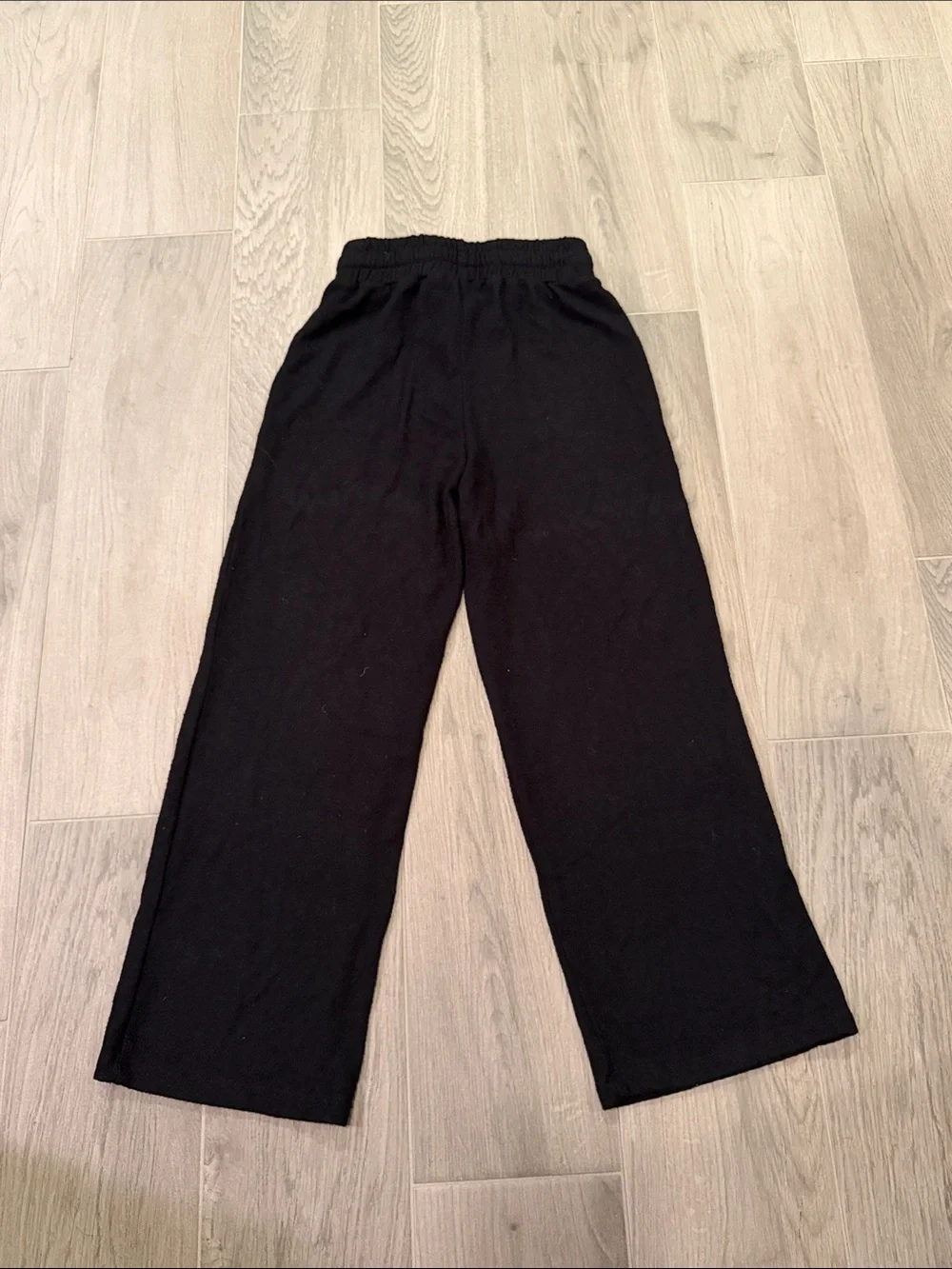 KatieJ NYC Girls Black Wide Leg Jogger Pants Size S
